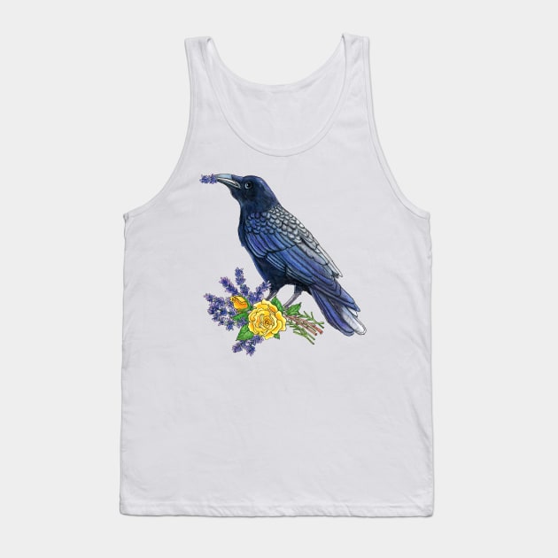 Raven and Roses Tank Top by Julie Townsend Studio